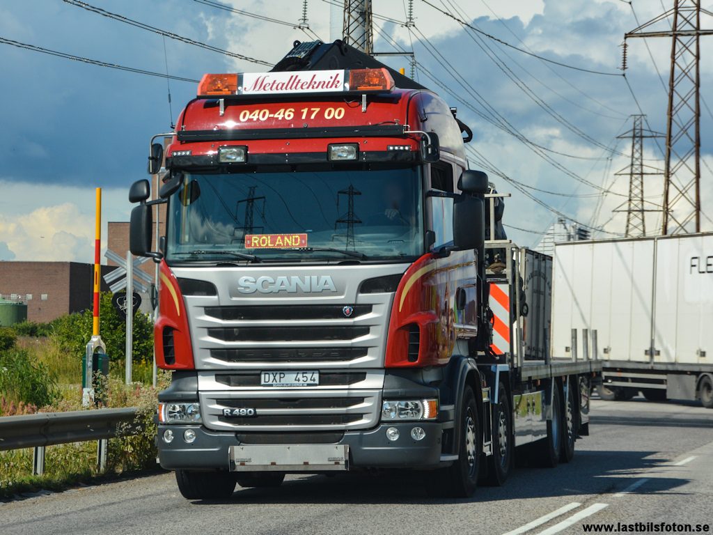 Lastbil för containertransport