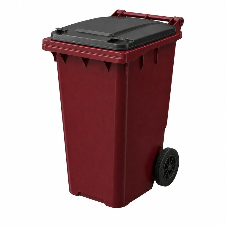 Kärl på 190 liter med två hjul
